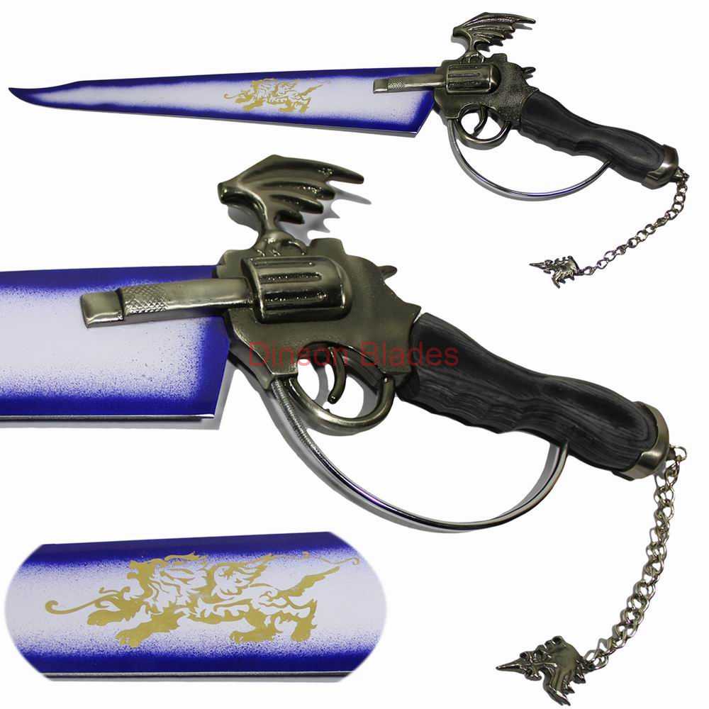 Final Fantasy VIII New Winged Gunblade Lionheart Insignia on hilt