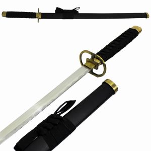 Gin Ichimaru Shinso Zanpakuto Manga Katana with Scabbard