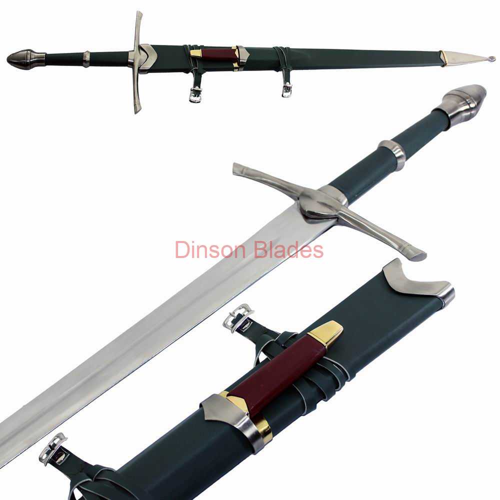 Aragorn Strider Ranger Sword with Small knife and Scabbard Replica of Lord Of The Ring Movie