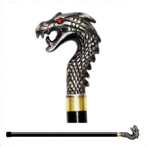 Dragon Cane Sword Handle with Red Stone Eyes