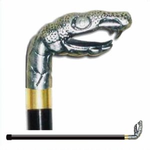 Alligator Cane Sword Handle