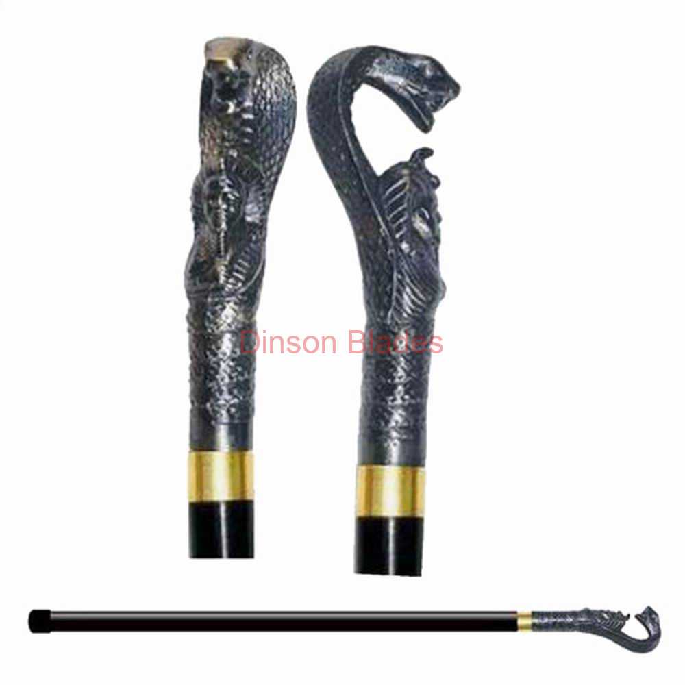 King Cobra Cane Sword with Metal Handle