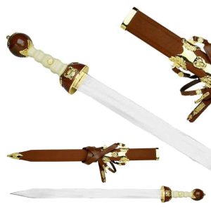 Gladiator Movie Replica Gold Metal Sword
