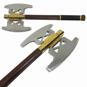 Lord of Ring Battle Axe of Gimli Gold Coasting