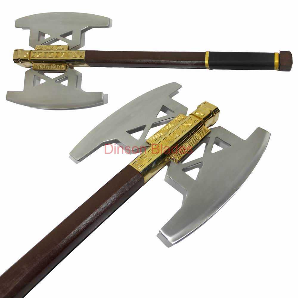 Lord of Ring Battle Axe of Gimli Gold Coasting