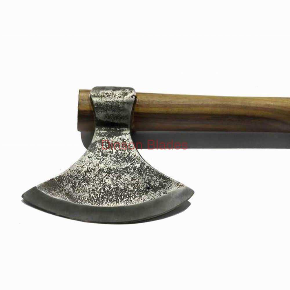Medieval Viking Berserker Warrior Bearded Axe Raider Carbon Steel Tool