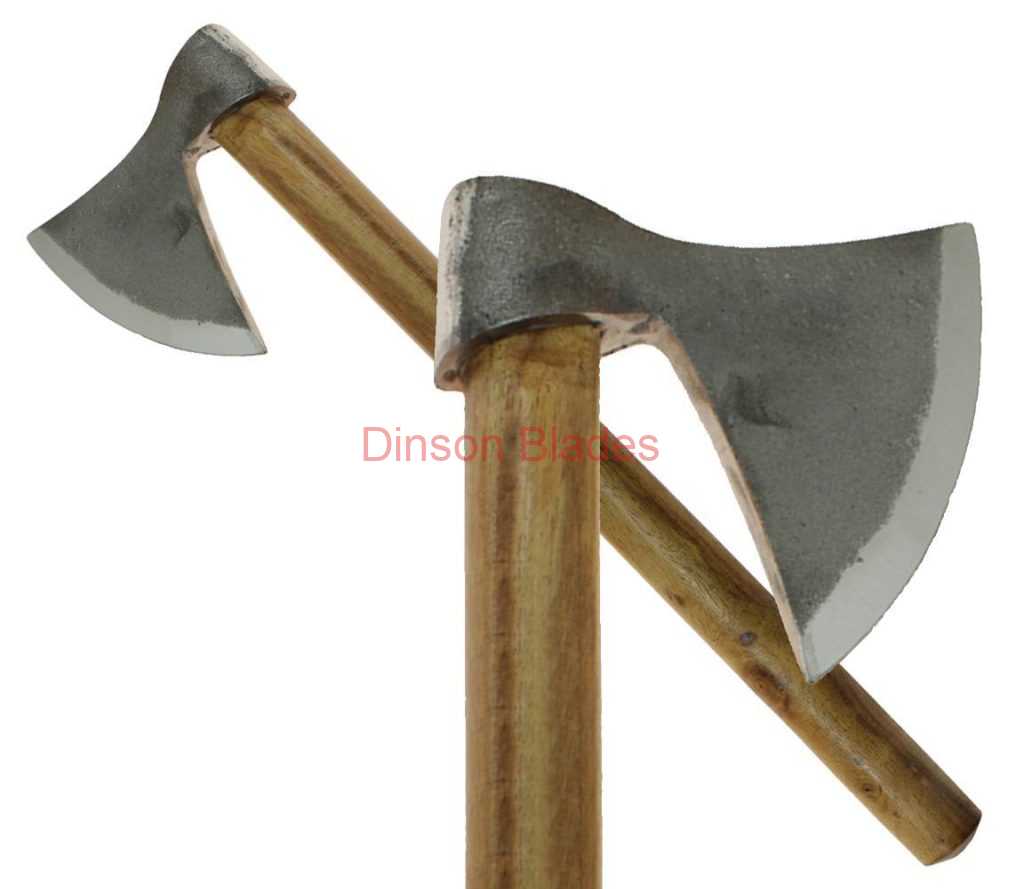 Handmade Medieval Huntsman’s Camping Hatchet Steel Bearded Viking Axe Hardwood Handle