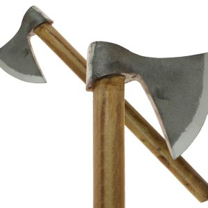 Handmade Medieval Huntsman’s Camping Hatchet Steel Bearded Viking Axe Hardwood Handle