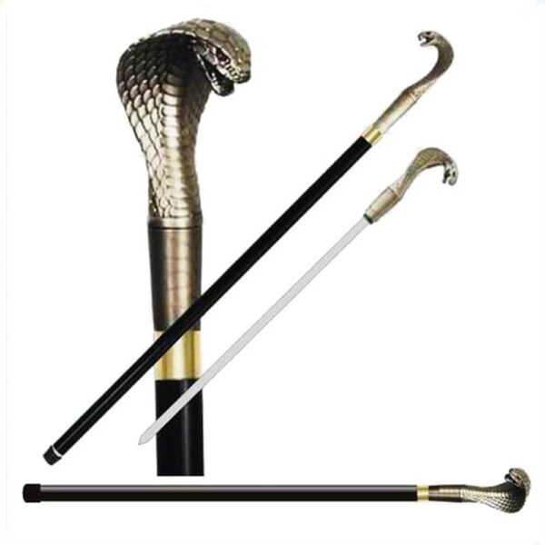 Cobra Cane Sword with a Hidden Stainless Steel Blade