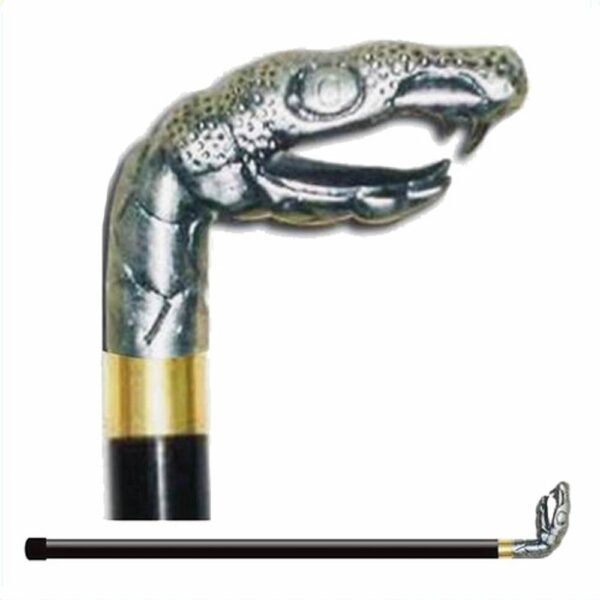 Alligator Cane Sword with Stainless Steel Blade